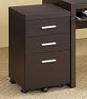 Home Office File Cabinet in Cappuccino Finish