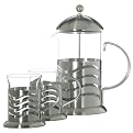 La Cafetière Wave 8-Cup Coffeemaker Gift Set - Stainless Steel
