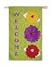 Zinnia Welcome Regular Size Applique Flag