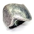 Ruthenium Brass Ring - Size: 6-8