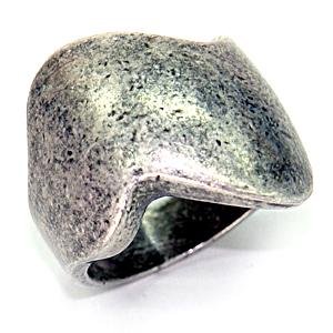 Size 6 Brass Ruthenium Ring