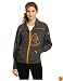 Zumba Fitness Women's Z Performance Dolman Zip Up Shirt, Gunmetal, XX-Large
