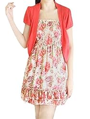 Chiffon Floral Print Spaghetti Strap Sheer Pleated Mini Dress 