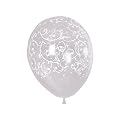 Filigree and Hearts-a-Round Balloons - Diamond Clear