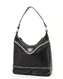 Genuine Leather Designer Inspired Western Hobo Handbag