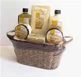 Spa Gift Basket - Honey and Oatmeal Bath and Body Gift Set