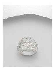 CZ Ring In 92.5 Sterling Silver