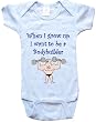 WHEN I GROW UP I WANT TO BE A BODYBUILDER - BigBoyMusic Baby Designs - White, Blue or Pink Onesie / Baby T-shirt