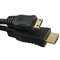 Duronic Professional 201G-AC/2 Gold Plated Mini HDMI to HDMI 2 Metre Cable - Type C to Type A - Perfect for HD Camcorders -2M