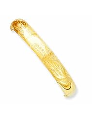 Genuine 14K Yellow Gold 7/16 Laser Cut Hinged Bangle Bracelet 12 Grams Of Gold 100% Satisfaction Guaranteed.