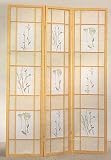 Three Panel Natural Floral Print By Coaster Furniture
