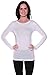 Active Basic Athletic Fitted Plain Long Sleeves Round Crew Neck T Shirt Top, Longer Length (Large, White)
