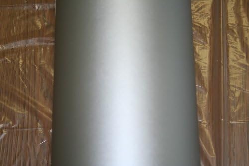 Matte Silver Flat Silver Vinyl Vehicle Wrap 8.5" x 11" Sample Sheet