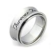 Forever Friends Spinner Ring High Quality Etched Stainless Steel