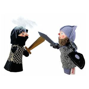 Grey Knight Finger Puppet by Kathe Kruse
