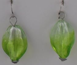 Green Twist Earrings