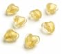 Artistrywear Art Glass Beads - Hearts 7PK/Gold