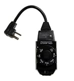 Westek Decorative Outdoor Photoelectric Timer, Black #TM14DOLB