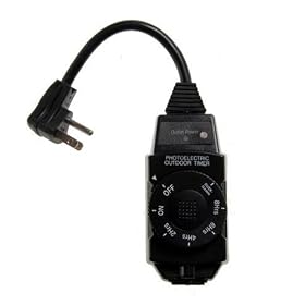Westek TM14DOLB Decorative Outdoor Photoelectric Timer, Black