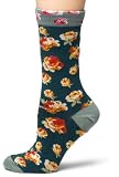 Ozone Design Women's Walking On Roses Socks