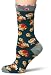 Ozone Design Women's Walking On Roses Socks