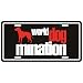 New  American Pit Bull Terrier : World Dog - Mination  License Plate Dog