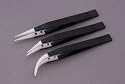 Aven Ceramic Tweezers w/ESD Safe Plastic Body,3 pc Set