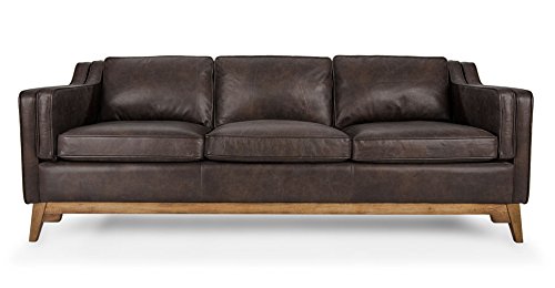 Mid Century Modern Leather Sofa