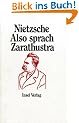 Also sprach Zarathustra. Ein Buch f�r Alle und Keinen
