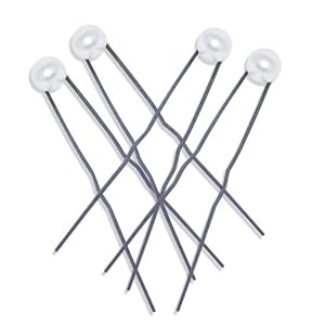 Buy Decorative Hair Pins - Set of 4 (Four) Pins - Pearl by Ear Mitts; EarMitts
