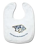 NHL Nashville Predators White Snap Bib with Team Logo