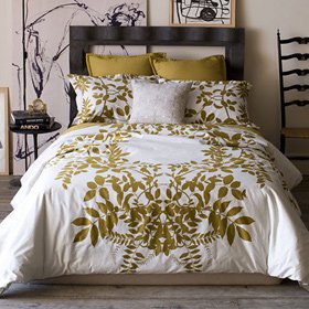 DwellStudio Hedgerow Full/Queen Duvet Cover Set Persimmon