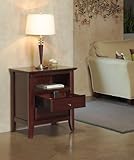 Modus Furniture City II Two Drawer Nightstand, Coco