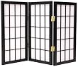 Simple Portable Window Blind Shade - 2ft. Classic Japanese Design Shoji Privacy Screen - 4 Widths - 6 Colors