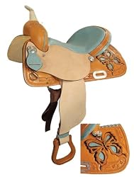 Saddle King USA Made Butterly Barrel Racing Saddle w/ Ostrich Seat