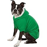 Zack & Zoey Polyester Fleece Lined Dog Hoodie, Large, Green