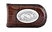 NCAA Arkansas Razorbacks Zep-Pro Crocodile Leather Magnet Concho Money Clip, Tan