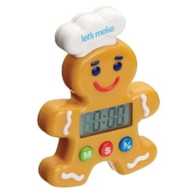 Kitchen Craft Let's Make Gingerbread Man Digital Timer One Hundred Minute