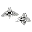 Sterling Silver Honey Bee Stud Earrings
