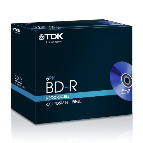 TDK T78057 Blu-ray Rohlinge (6x Speed, 25GB, 5er Spindel) Preisvergleich