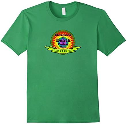 Men's Peaceful Communities Merchants of Death Protest Tour T-Shirt Medium Grass