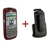 Seidio Innocase II Surface Combo Soft Touch Case & Holster for BlackBerry Curve 8900 - Burgundy Red
