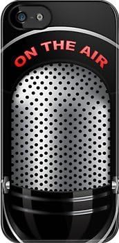 SUUER On The Air Retro Michrophone Custom Hard CASE for iPhone 5 5s Durable Case Cover by heywan