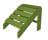 IMAGE OF Polywood Outdoor Furniture South Beach Ottoman, Lime-Recycled Plastic Materials
