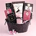 Pretty in Pink Chocolate Gift Basket with Stawberry Scented Candle