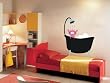 Authentic Only from PopDecors Chalkboard Decal - I love taking shower- Nursery Removable Vinyl Wall Decal Sticker Mural for Children