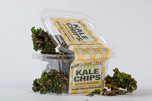 Vermont Kale Chips Organic Raw Healthy Snack - Not So Plain Original Kale Chips 1 oz (Pack of 6)