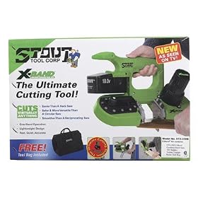 - Stout Tool Corp X-Band Cordless Portable Band Saw DIY Kit - 18 Volt, Model# STX-250B
