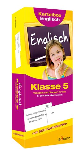 Ademo Karteibox Englisch, Klasse 5: Vokabeln und &Uuml;bungen f&uuml;r das 5. Schuljahr Gymnasium