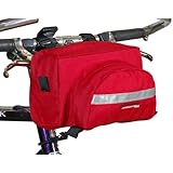 Bushwhacker Durango Red - Bicycle Handlebar Bag Cycling Front Pack Bike Bag